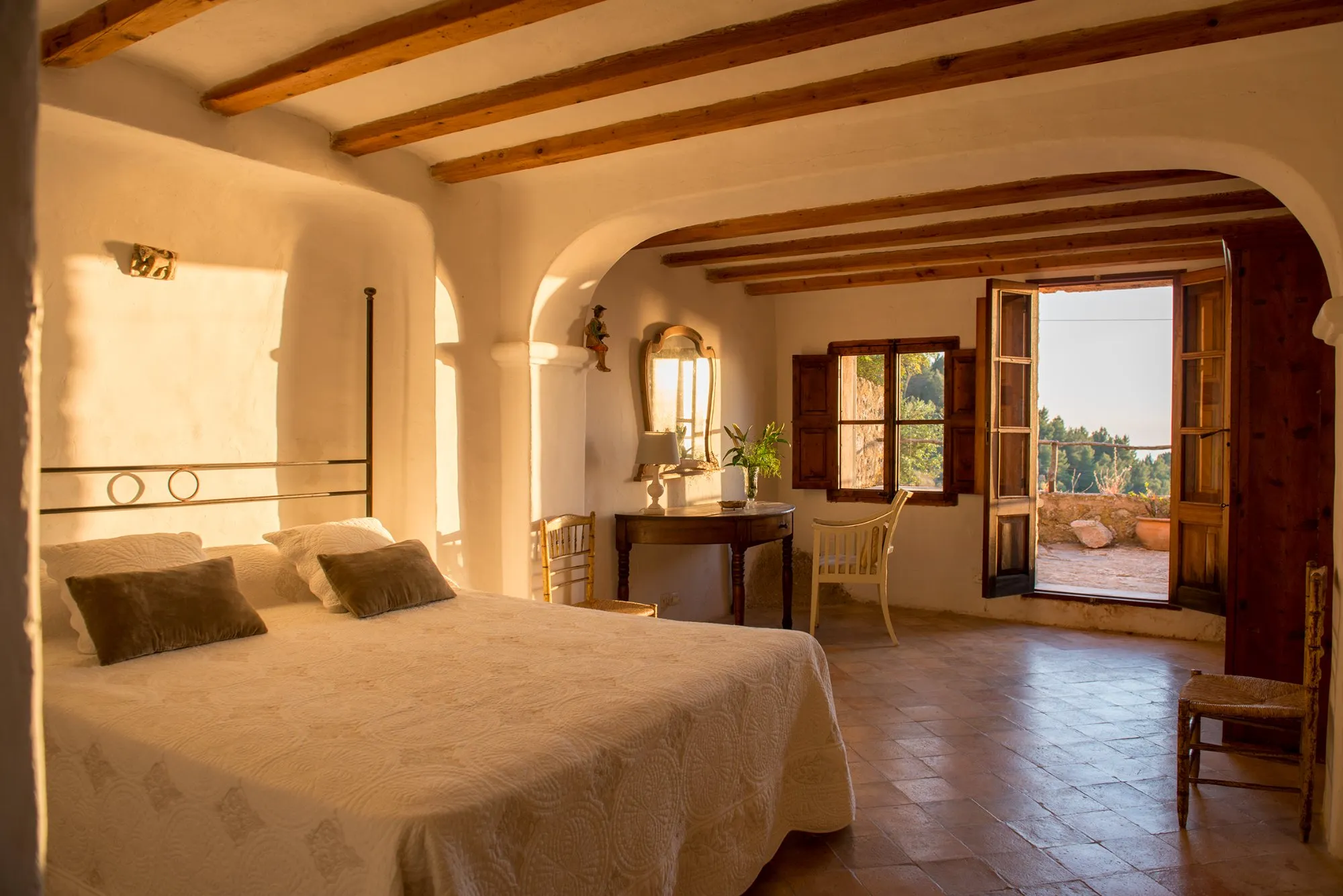 Doppelzimmer A mit Meerblick und Terrasse