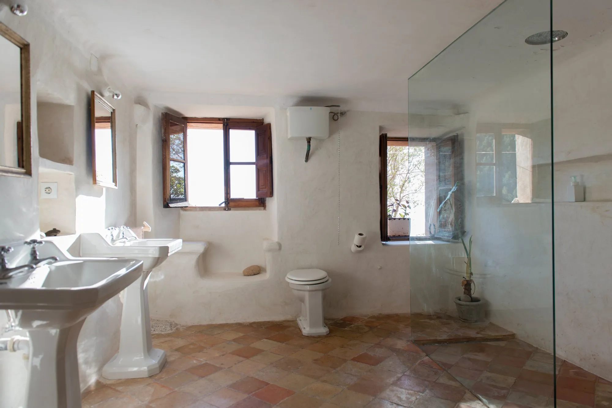 Geteiltes Badezimmer